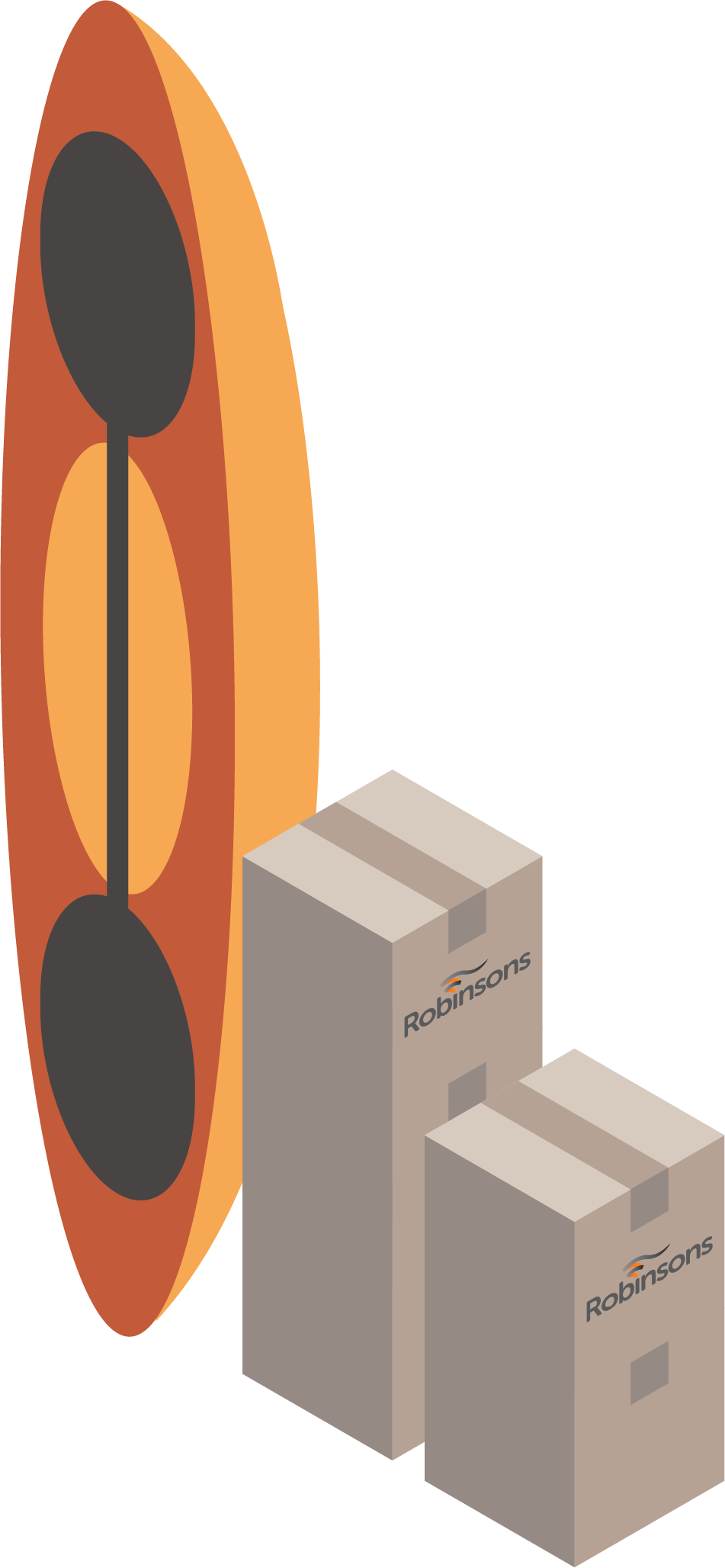 Small - Personal Storage - Boxes, Kayak